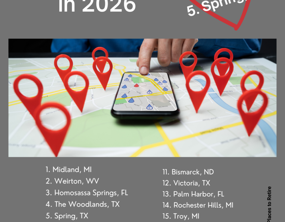 Spring Texas best place to retire to in 2026